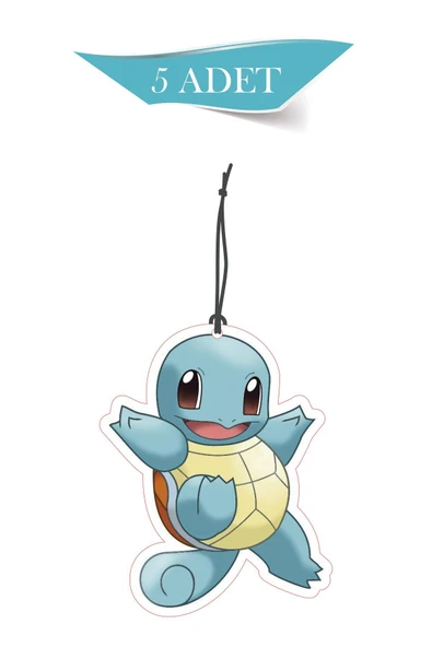 ByMeyla Squirtle Jackson 5'li Dekoratif Oto Kokusu ve Oto Aksesuarı ürün görseli 1