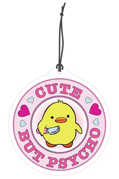 ByMeyla Cute But Psycho Tasarımlı Dekoratif Oto Kokusu ve Oto Aksesuarı ürün görseli 1
