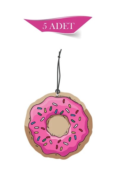 ByMeyla Donut 5'li Dekoratif Oto Kokusu ve Oto Aksesuarı ürün görseli 1