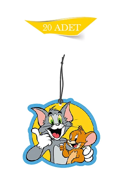 ByMeyla Tom ve Jerry Komik Tasarımlı 20'li Oto Kokusu Ve Oto Aksesuarı ürün görseli 1