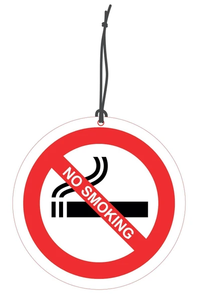ByMeyla No Smoking Tasarımlı Dekoratif Oto Kokusu ve Oto Aksesuarı ürün görseli 1