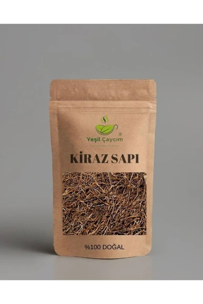 Yeşil Çaycım Kiraz Sapı Çayı, Yağ Yakma ve Etkisi, %100 Doğal, El Yapımı, 200gr ürün görseli 1