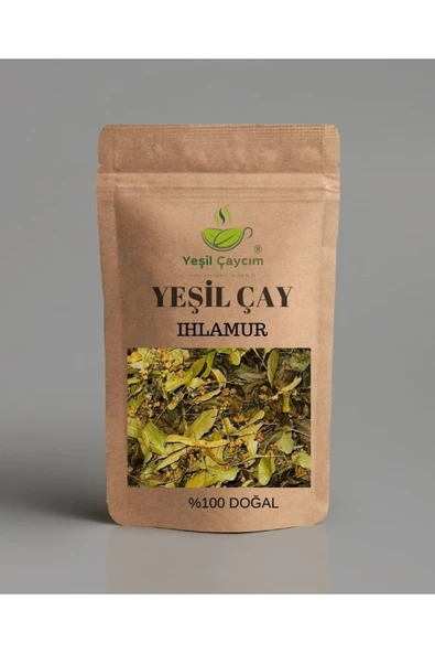 Yeşil Çaycım Ihlamur Yaprak Rize Yeşil Çay Harmanı %100Doğal El yapımı 100 Gr ürün görseli 1