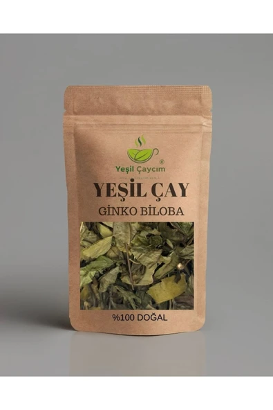 Yeşil Çaycım Ginko Biloba Rize Yaprak Yeşil Çay Harmanı Zengin Antioksidan Kaynağı %100 Doğal El Yapımı, 100 GR ürün görseli 1