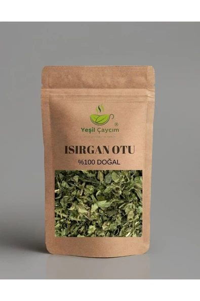 Yeşil Çaycım Isırgan, Yağ Yakma ve Ağrı Giderici Etkisi, %100 Doğal, El Yapımı, 100Gr. ürün görseli 1