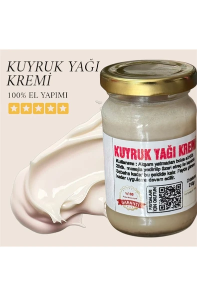 Yeşil Çaycım Kuyruk Yağı Kremi %100 El yapımı eklem ve kas ağrılarını hafifletmesine yardımcı 200gr ürün görseli 1