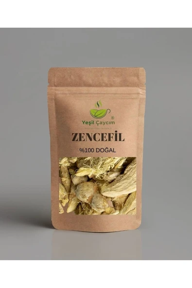 Yeşil Çaycım Birinci Sınıf Zencefil Kökü (İRİ KIYIM), Zengin Vitamin Ve Mineraller, %100 Doğal, El Yapımı200 gr ürün görseli 1