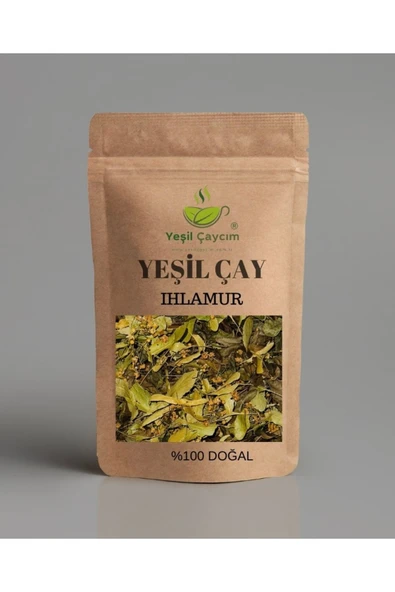 Yeşil Çaycım Ihlamur Yaprak Rize Yeşil Çay Harmanı %100Doğal El yapımı50 Gr ürün görseli 1