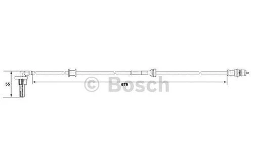 BOSCH 265007533 ABS SENSÖRÜ ARKA SAĞ KANGOO 01- ürün görseli 1