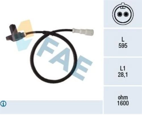 FAE 78400 ABS SENSÖRÜ OPEL ASTRA F  ÖN ürün görseli 1
