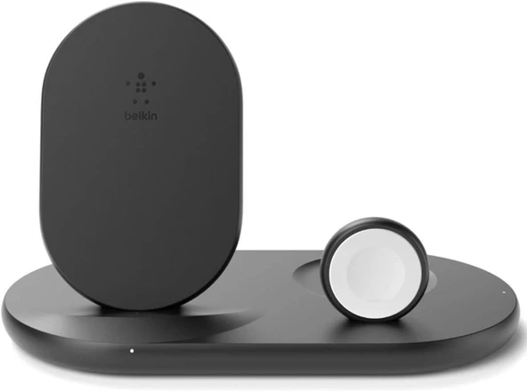 Belkin WIZ001VFBK Siyah 3in1 Kablosuz Şarj Aleti Teşhir ürün görseli 1