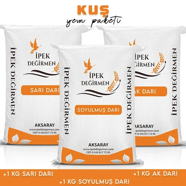 İpek Değirmen 3 KG Premium Darı Paketi Sarı Ak Darı Soyulmuş Darı ürün görseli 1