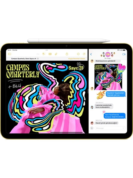 iPad A16 11" 128GB Wi-Fi Tablet Mavi MD4A4TU/A - Resim 3