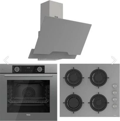 Ferre Fryart Hava Fritözü Fonksiyonlu Ankastre Set Gri (D065 + CS208 + XE63CPR) ürün görseli 1
