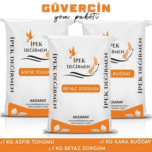 İpek Değirmen 3 KG Premium Güvercin Yemi Sorgum Aspir Kara Buğday ürün görseli 1