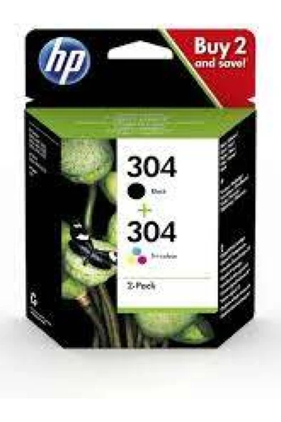 HP 304 Black-color Siyah-renkli Multi Paket 3JB05AE ürün görseli 1