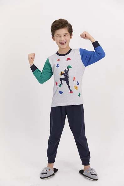 RolyPoly 2510 Erkek Çocuk Uzun Kol Pijama Takımı ürün görseli 1