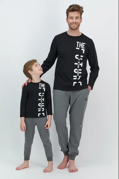 RolyPoly 2539 The Future Siyah Erkek Çocuk Pijama Takımı ürün görseli 1