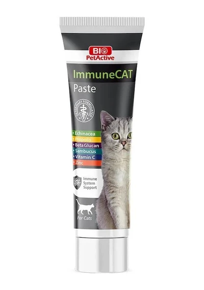 Bio Pet Active İmmune Cat Bağışıklık Destekleyici Kedi Vitamin Macunu 100ml ürün görseli 1