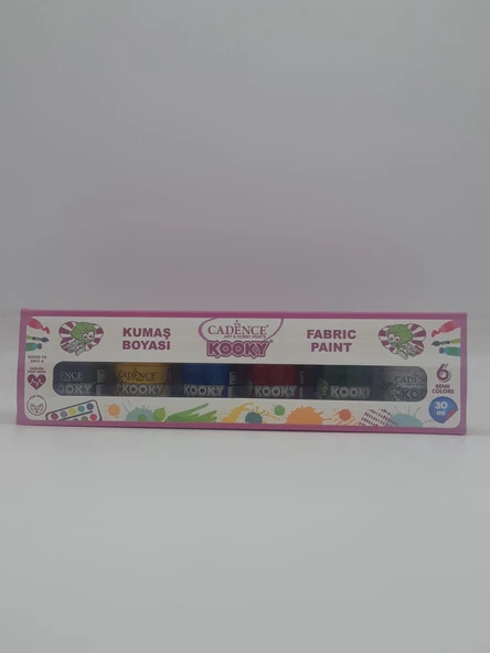 KUMAŞ BOYASI 6X30 ML ürün görseli 1