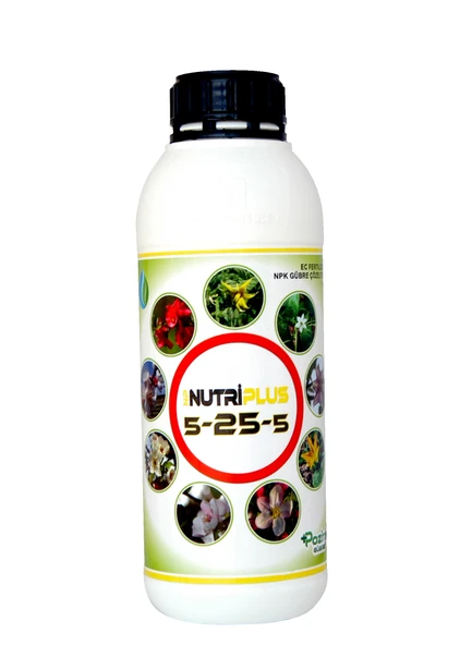 5-25-5 Azotlu Fosforlu Potasyumlu Çiçeklendirici N-p-k Sıvı Gübre 1 Litre ürün görseli 1
