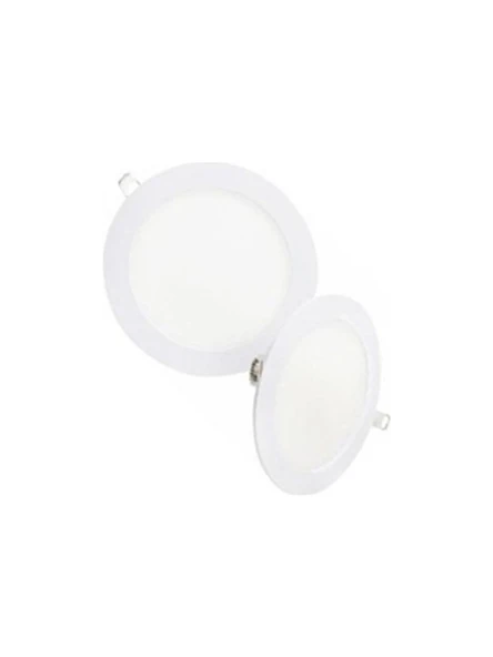 Luxer 12W Ultra İnce Spot LED Panel Seti 2'li Enerji Tasarruflu Tavan Aydınlatma Günışığı 3200K ürün görseli 1