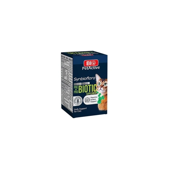 Bio Pet Active Kediler İçin Synbioflora Probiotik 60 Tablet 30 Gr ürün görseli 1