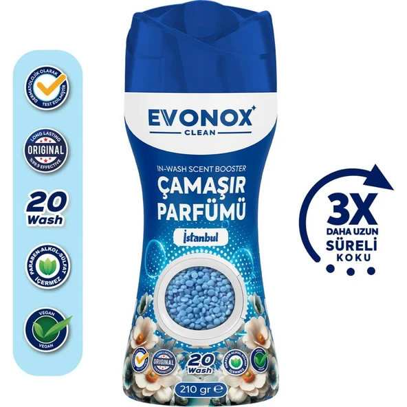 Evonox Clean Granül Çamaşır Parfümü & Çamaşır Yumuşatıcı İstanbul 210 gr ürün görseli 1