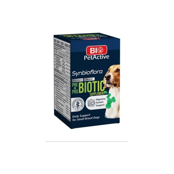 Bio Pet Active Küçük Irk Köpekler için Synbioflora Prebiotik 60 Tablet ürün görseli 1