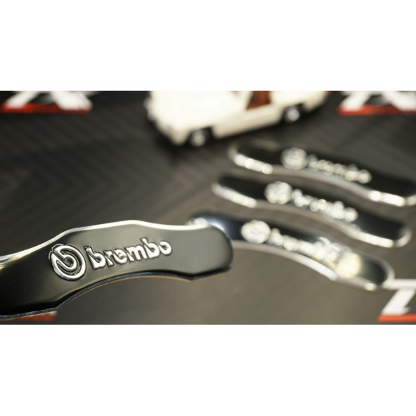 Brembo Logo Kaliper Üstü 3M 3D Metal Logo Arma Amblem Seti ürün görseli 1