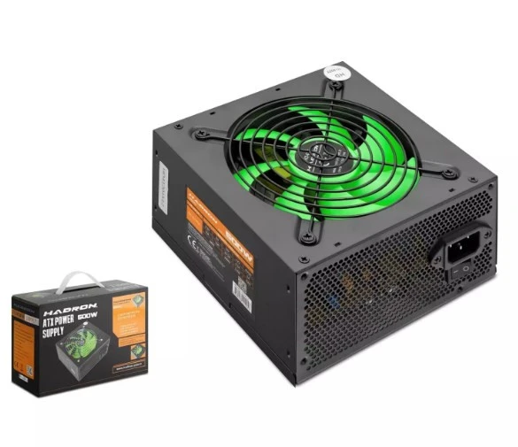 HADRON HD412 POWER SUPPLY 500W SİYAH ürün görseli 1