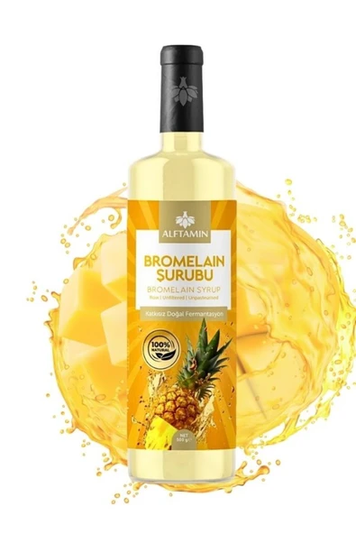 ALFTAMİN Bromelain Ananas Içeren Detox Şurubu Bromelain Detox L-carnitin Içeren Detox Şurubu 250 ml ürün görseli 1
