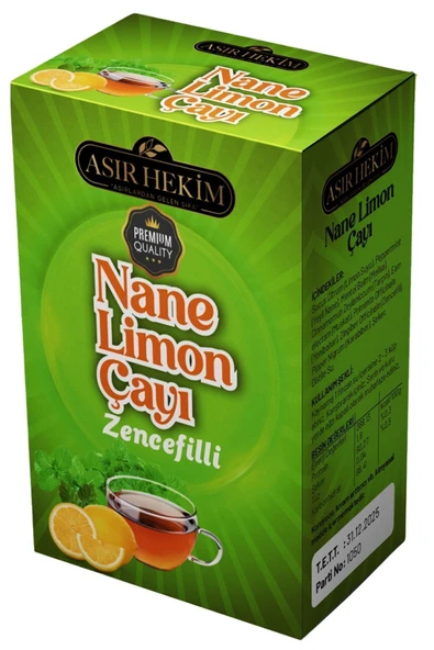 Asır Hekim Doğal Nane Limon Çayı Zencefilli C Vitamin 140 gr ürün görseli 1