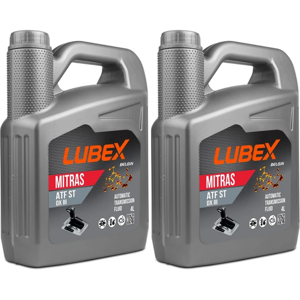 Lubex Mitras ATF ST DEXRON III 4 Lt Otomatik Şanzıman Yağı (2 Adet) ürün görseli 1
