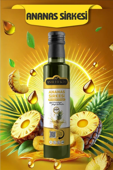 Asır Hekim Ananas Sirkesi Doğal Fermantasyon Natural 500 ml ürün görseli 1