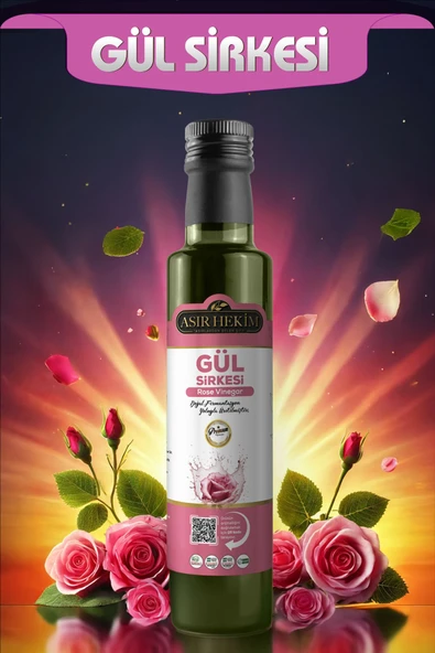 Asır Hekim Gül Sirkesi Doğal Fermantasyon Natural 500 ml ürün görseli 1