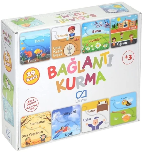 Ca Games Eğitici Kartlar Bağlantı Kurma 29 Parça CA.5043 ürün görseli 1