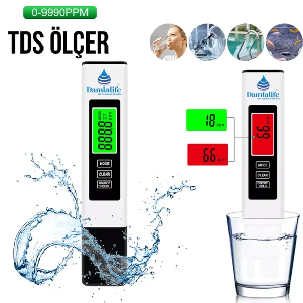 Damlalife Tds Metre Su Kalite Ölçüm Cihazı ürün görseli 1