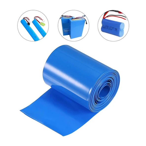 Ayt Powermaster 18650 1 Metre PVC Shrink Isı İle Daralan Pil Kaplama Yalıtım Kılıfı ürün görseli 1