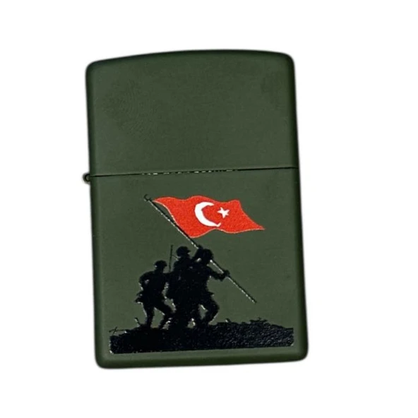 Zippo Turkey Soldiers Flag Design Çakmak 221-067542 (1-1) ürün görseli 1