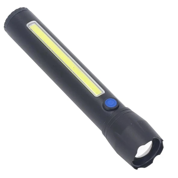 Ayt Powermaster PM-16754 Şarj Edilebilir 4 Mod Zoomlu COB Led El Feneri Kamp Lambası Aydınlatma Işıldak ürün görseli 1