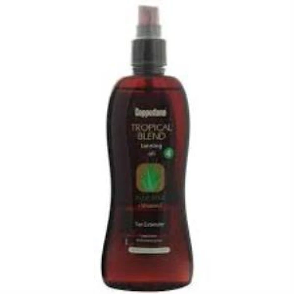 COPPERTONE ALOE VERALI VE E VİTAMİNLİ BRONZLAŞTIRICI GÜNEŞ YAĞI SPF4  200 ML ürün görseli 1