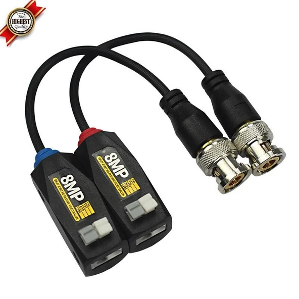 Ayt Powermaster 8MP 1080P 2KV 250-400 Metre HD-TVI-CVI-AHD-CVBS HD Video Balun PM-3889 ürün görseli 1