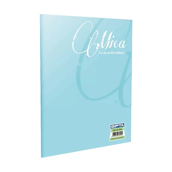 GIPTA MİCA PLASTİK KAPAK DEFTER A4 DÜZ 40 YAPRAK (2052) ürün görseli 1