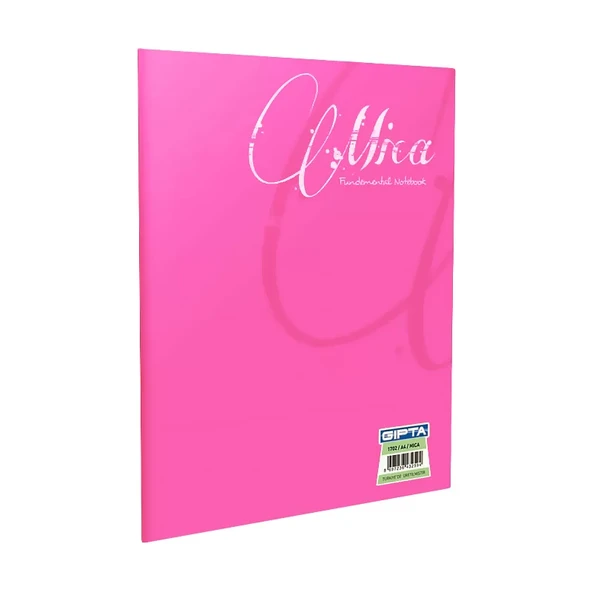 GIPTA MİCA PLASTİK KAPAK DEFTER A4 ÇİZGİLİ 80 YAPRAK (1707) ürün görseli 1