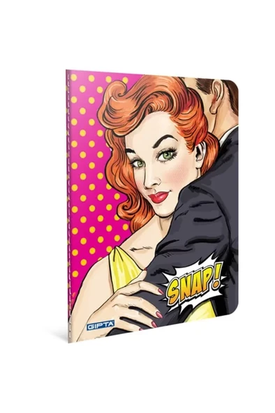 GIPTA SNAP KARTON KAPAK DEFTER A4 ÇİZGİLİ 60 YAPRAK (2702) ürün görseli 1