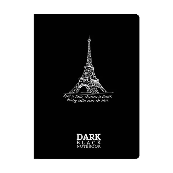 GIPTA DARK KARTON KAPAK SİYAH DEFTER A5 DÜZ 36 YAPRAK 2677) ürün görseli 1