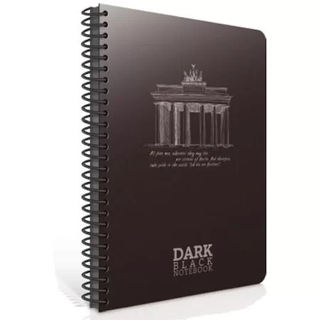 GIPTA DARK SERT KAPAK SİYAH DEFTER 19x26 DÜZ 80 YAPRAK (6711) ürün görseli 1