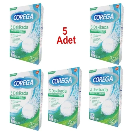 Corega Bio Diş Temizleme 30 Tablet 5 Adet ürün görseli 1