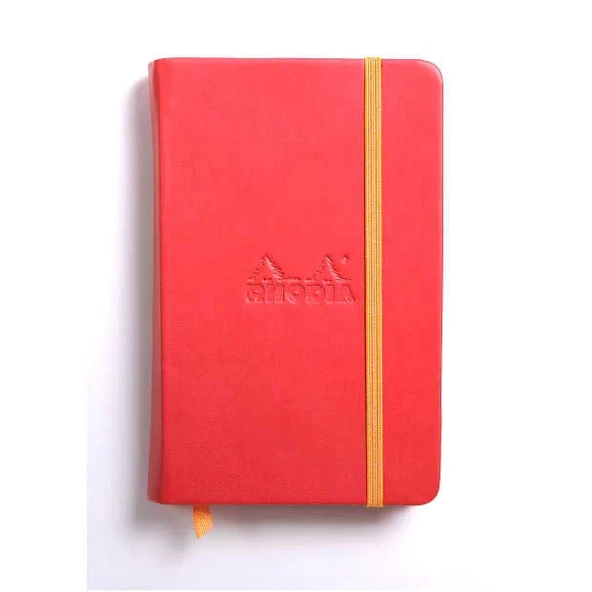 Rhodia Boutique Rodiarama Renkler Italyan Deri Çizgisiz Defter Poppi A6 96Yaprak ürün görseli 1